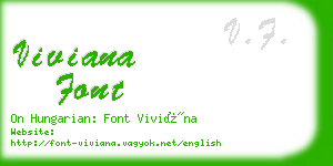 viviana font business card